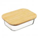 VETTA Контейнер для продуктов 600мл, крышка бамбук, жаропрочное стекло