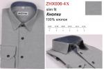 ZHX006-4X** Сорочка подростковая длин. рукав притал., серый, BROSTEM
