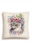 Акварелика Кошка Наволочка 45х45 см 2412601 NEW
