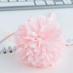 Ручка прикол, шариковая, синяя паста, 1.0 мм «8 марта: Хризантема с лентами»