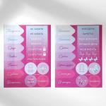 Подарочный набор блокнот-раскраска, трафарет, наклейки и восковые мелки "С 8 марта"