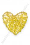 Декор "Сердечко" желтый