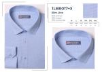 1LBR017+3* Сорочка муж. длин. рукав, полупритал., голубой, BROSTEM