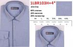 1LBR103H+4* БК Сорочка муж. длин. рукав, полупритал., светло-синий, BROSTEM