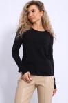Лонгслив "Селин", реглан (черный)