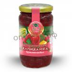 HiFood Ягода перетертая с сахаром Клубника-Мята 450гр (упак*11)