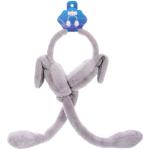 Наушники меховые с двигающимися ушками Salon Teplo , зайка, цвет серый топаз, ( подвес Ultramarine)