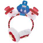 Наушники меховые Salon Teplo , Дед Мороз, цвет красный, ( подвес Ultramarine)