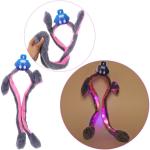 Наушники меховые светящиеся с двигающимися ушками Salon Teplo , зайка, цвет серый, ( подвес Ultramarine)