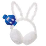 Наушники меховые светящиеся Salon Teplo , зайка, цвет белый, ( подвес Ultramarine)