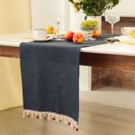 Дорожка на стол Этель Home collection 40?146 см, серая, 100% лён