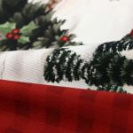 Дорожка на стол Этель «Лошадки» 30?70 см, 100% хлопок, саржа 190 г/м?, бежевая/красная