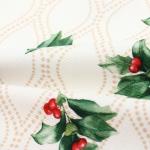 Дорожка на стол Этель «Новогоднее украшение» 30?70 см, 100% хлопок, саржа 190 г/м?, бежевая/красная