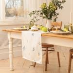 Дорожка на стол Этель «Полевые цветочки» 40?146см, рогожка 176 г/м?, 100% хлопок, белая