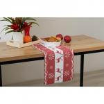 Дорожка на стол Доляна «Новый год», 180?30 см, красная