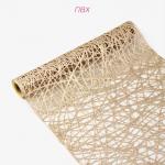 Дорожка на стол Доляна «Паутинка», 30?150 см, золотая