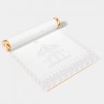 Дорожка новогодняя на стол Доляна «Парк аттракционов», сервировочная, 180?30 см, белая