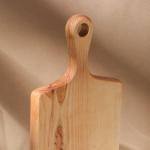 Доска разделочная деревянная с ручкой Adelica, 28?15?2,2 см, покрыта маслом, цельная берёза