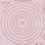 Коврик для выпечки и раскатки теста с разметкой Доляна «Пицца», армированный, силикон, 60?40?0,04 см, белый/кофейный