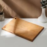 Доска разделочная деревянная с отверстием Adelica, 30?20?2 см, покрыта маслом, цельная берёза