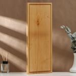 Доска разделочная деревянная с кровостоком Adelica, 50?20?2 см, покрыта маслом, цельная берёза