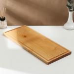 Доска разделочная деревянная с кровостоком Adelica, 50?20?2 см, покрыта маслом, цельная берёза