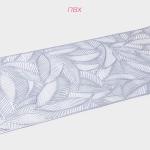 Дорожка на стол Доляна «Листопад», 30?150 см, серебряная