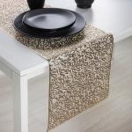 Дорожка на стол Доляна «Манифик», 30?150 см, золотая