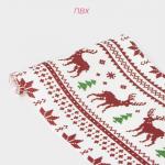 Дорожка на стол Доляна «Новый год», 180?30 см, белая