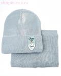 01-75-E Комплект для девочки флис (колпак+снуд) (50-54)