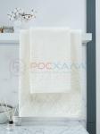 Махровое полотенце жаккардовое Вензель молочный ПМА-6599 (253)