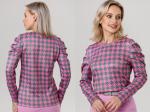 Блузка женская  4164/10/Розовый, серый