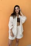 Костюм муслин  SET019/24/Белый, горчичный