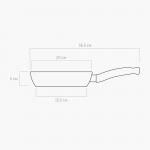 Сковорода с антипригарным покрытием, 20 см, NADOBA, серия VIKKI