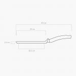 Сковорода блинная с антипригарным покрытием, 24 см, NADOBA, серия VIKKI