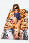 Полотенце пляжное вафельное 80Х150 Happy Fox Home