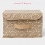Короб для хранения Доляна Points, 26?20?16 см, бежевый