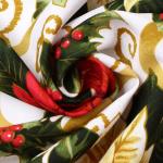 Комплект штор Доляна «Праздничные украшения» 145?180 см - 2штуки. с подхватами, 100% п/э, 140 г/м?