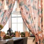 Комплект штор для кухни с подхватами «Этель» Fir branches, 145?180 см - 2 шт., габардин