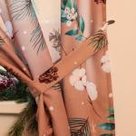 Комплект штор для кухни с подхватами «Этель» Fir branches, 145?180 см - 2 шт., габардин