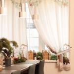 Комплект штор для кухни с подхватами «Новогоднее чудо» 145?180+/-5 см - 2 штуки, габардин