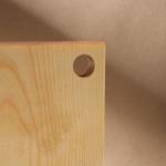 Доска разделочная деревянная с отверстием Adelica, 26?16?2 см, покрыта маслом, цельная берёза