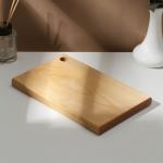 Доска разделочная деревянная с отверстием Adelica, 26?16?2 см, покрыта маслом, цельная берёза