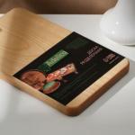 Доска разделочная деревянная c отверстием Adelica, 24?15?1,8 см, покрыта маслом, цельная берёза