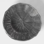 Корзинка для подачи Доляна «Плуг», 20?20?6 см, пластик, плетёная, серая