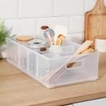 Контейнер для хранения без крышки Econova ROLLY, 11.5 л, пластик, 24.2?45?12.9 см, прозрачный