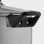 Кастрюля Доляна «Чёрная ночь», 3 л, с крышкой, капсульное дно, нержавеющая сталь