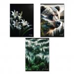 "Светоч"   Т154   Тетрадь ученическая общая,   A4   80 л.  на скобе   65 г/кв.м , белизна 100 \%  6 шт.  клетка