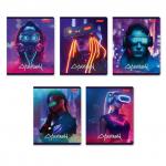 "Светоч"   96ТЕТл-004   Тетрадь ученическая общая, глянцевая ламинация,   A5+   96 л.  на скобе   60 г/кв.м , белизна 100 \%  5 шт.  линия