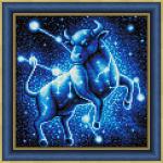 "Алмазная живопись" АЖ-1890   "Звездный бык"   СК/Распродажа